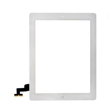 Тачскрин iPad 2 в сборе (клейкая лента + кнопка home) БЕЛЫЙ