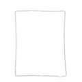 Рамка iPad 4 (под тачскрин) белая
