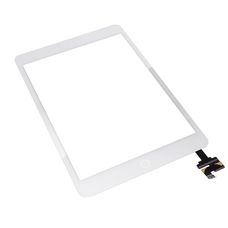 Тачскрин iPad mini (сенсорное стекло, Touchscreen) БЕЛЫЙ кнопка HOME + коннектор 