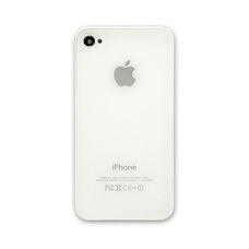 Задняя крышка iPhone 4S белая (стеклянная)