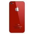 Задняя крышка iPhone 4S красная (стеклянная)
