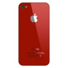 Задняя крышка iPhone 4 красная (стеклянная)