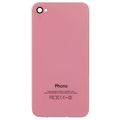 Задняя крышка iPhone 4S розовая (стеклянная)