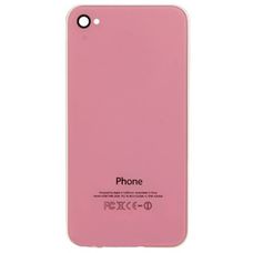 Задняя крышка iPhone 4 розовая (стеклянная)