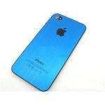 Задняя крышка iPhone 4 синяя (стеклянная)