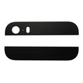 Стеклянные вставки iPhone 5s на заднюю крышку (корпус) черные
