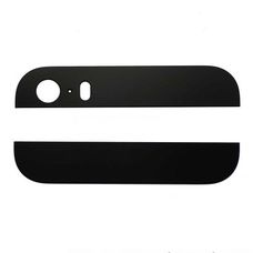 Стеклянные вставки iPhone 5s на заднюю крышку (корпус) черные