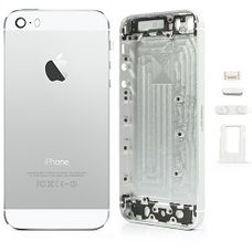 Корпус iPhone 5 в стиле iPhone 5S белый (серебро)