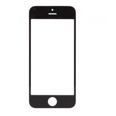 Стекло iPhone 5 5s 5c черное (олеофобное покрытие)