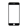 Стекло iPhone 7 Plus черное (олеофобное покрытие)