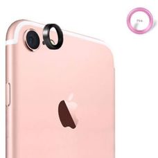 Кольцо основной камеры iPhone 7 (объектив) розовое / красное