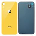 Задняя крышка iPhone XR Желтая (стеклянная)