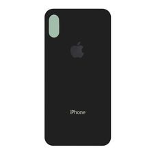 Задняя крышка iPhone X Черная (стеклянная)