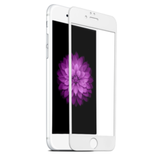 Защитное стекло 3D iPhone 7 / 8 БЕЛОЕ в рамке Full Frame
