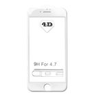 Защитное стекло 4D iPhone 6/6S БЕЛОЕ на весь экран (Full Screen Cover)