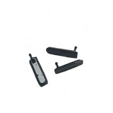 Комплект заглушек Sony Xperia Z3 D6603 (micro USB + micro SIM, micro SD) черные