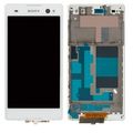 Дисплей Sony Xperia C3 D2533 D2502 Белый В РАМКЕ (модуль в сборе)