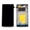 Дисплей Sony Xperia C C2305 S39H В РАМКЕ. черный (экран + тачскрин, стекло)