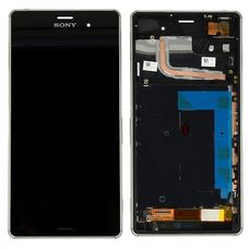 Дисплей Sony Xperia Z3 В РАМКЕ ЧЕРНЫЙ D6603 D6633 D6643 D6653 D6616 (модуль в сборе)