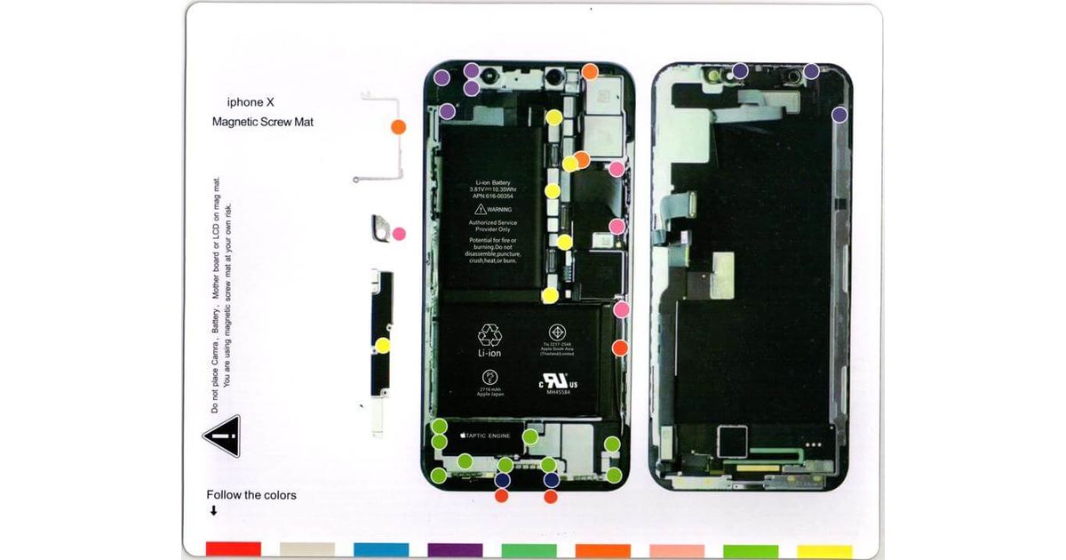 Купить Магнитный Коврик IPhone X (Схема Разбора) Цена Доставка.