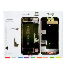 Магнитный коврик iPhone 8 PLUS (схема разбора)