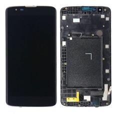 Дисплей LG K7 X210 Черный В РАМКЕ (экран + тачскрин, стекло)